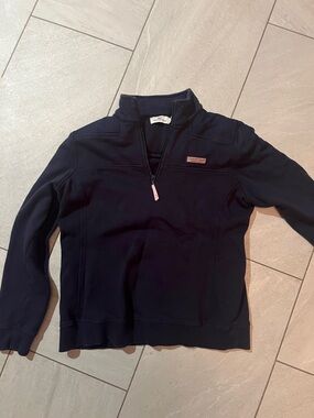 Vineyard Vines Navy Half-Zip Pullover Sweatshirt like new women’s medium